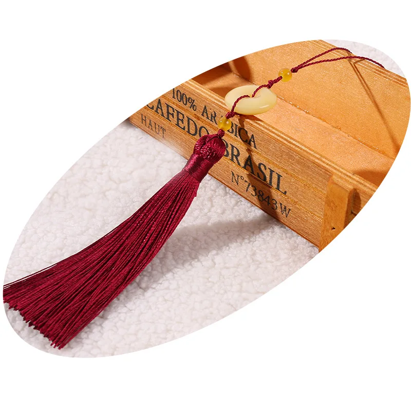 Jujube Red 1piece 24 см Jade Peace Пряжка кисточка висячие орнамент занавеска балдахин наволочка настольный флаг Декоративные DIY Аксессуары 1 шт QT054#10 - Цвет: Jujube Red 1piece
