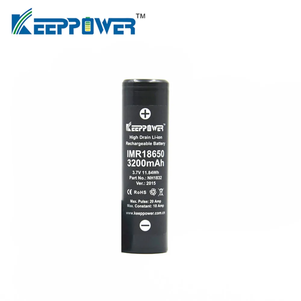 Аккумулятор Keeppower IMR 18650 3200 мА ч IMR18650 3 7 в максимальный разряд 20 А 1 шт. | Электроника