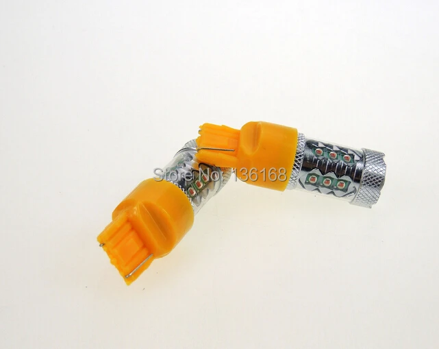 

2 шт., автомобильные фонари T20 7440 7441 W21W 80 Вт