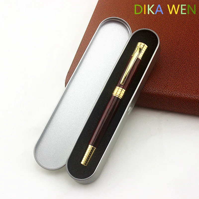 

high quality Luxury Metal Ballpoint Pen Wood Pattern Rollerball Pen Office School Stationery