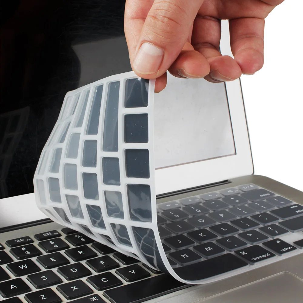 Нам введите английский письмо градиент Цвет Мягкий силиконовый чехол для Macbook Air