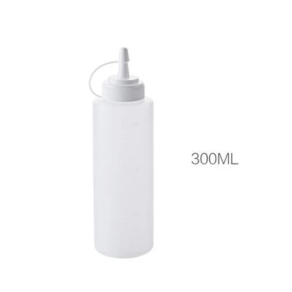 300ml OYOURLIFE пищевая пластиковая бутылка для соуса, бутылка для кетчупа джема, майонез, Диспенсер оливкового масла, бутылка для кухни, аксессуары - Цвет: 300ml
