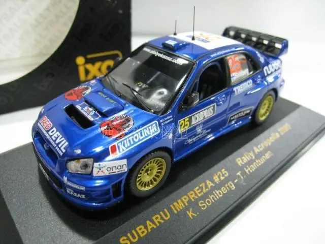 I XO 1:43 Su baru impreza WRC#25 2005 литая модель автомобиля металлические игрушки подарок на день рождения для детей