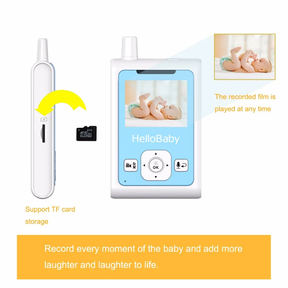 Фото HelloBaby HB25 беспроводной цветной видеоняня с двухсторонним голосовым аудио HelloBaby HB25 беспроводной цветной видеоняня с двухсторонним голосовым аудио