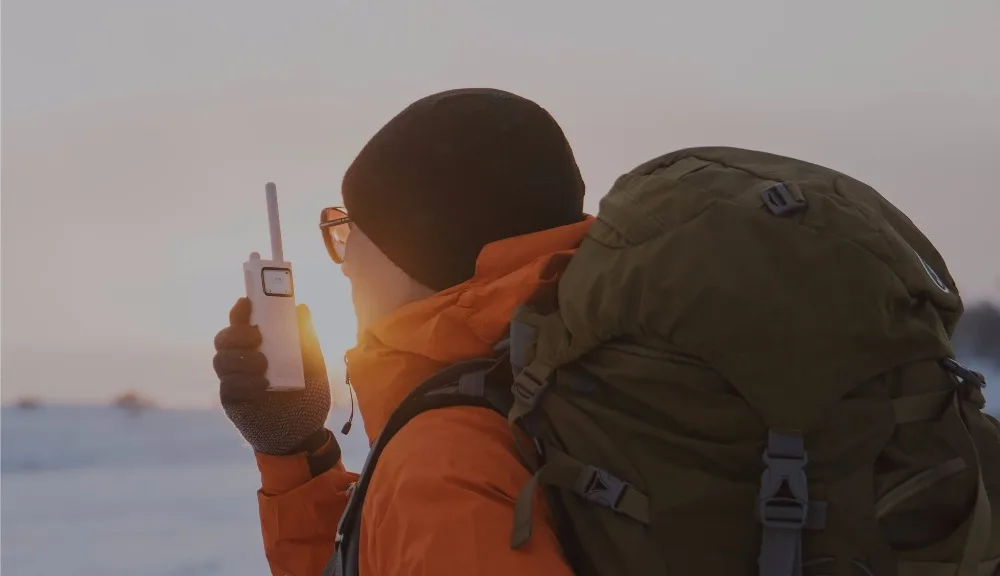 Xiaomi Mijia Smart Walkie Talkie с fm-радио динамиком в режиме ожидания смартфон приложение расположение поделиться быстро команда Talk оптовые продажи