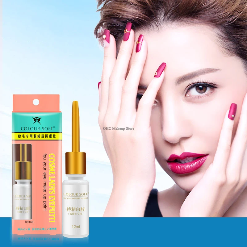 12 шт./лот клей для наращивания ресниц двойной век прозрачный Невидимый