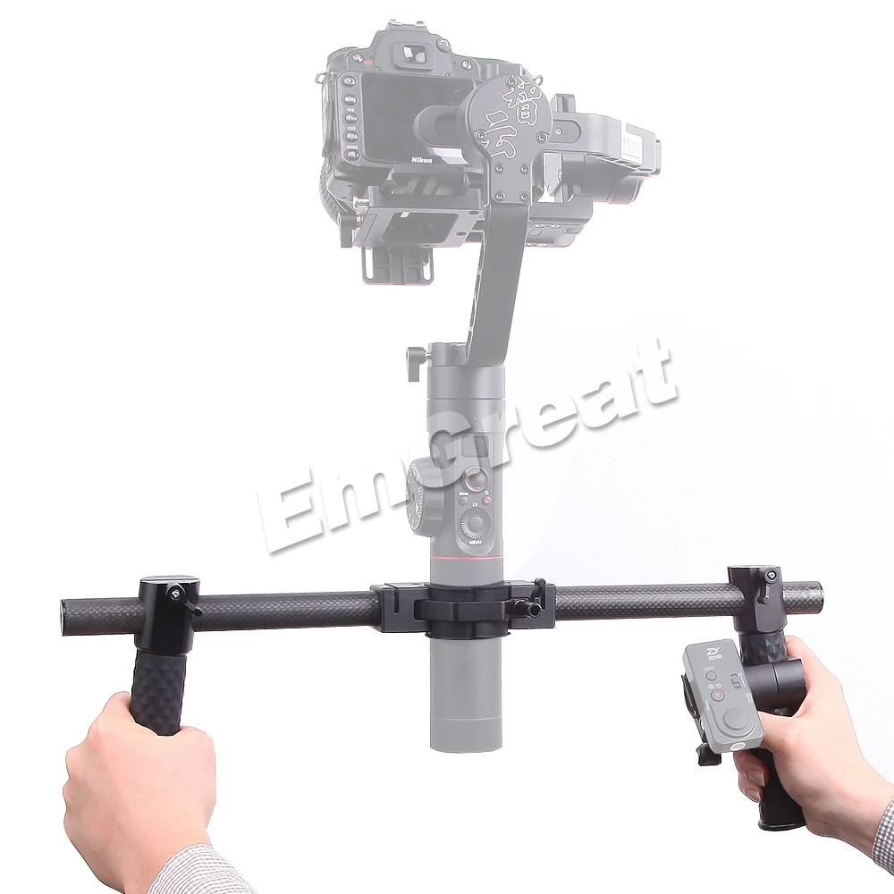Pergear углеволоконный зажим с двумя рукоятками как Zhiyun кран двойной ручкой для 2 Crane
