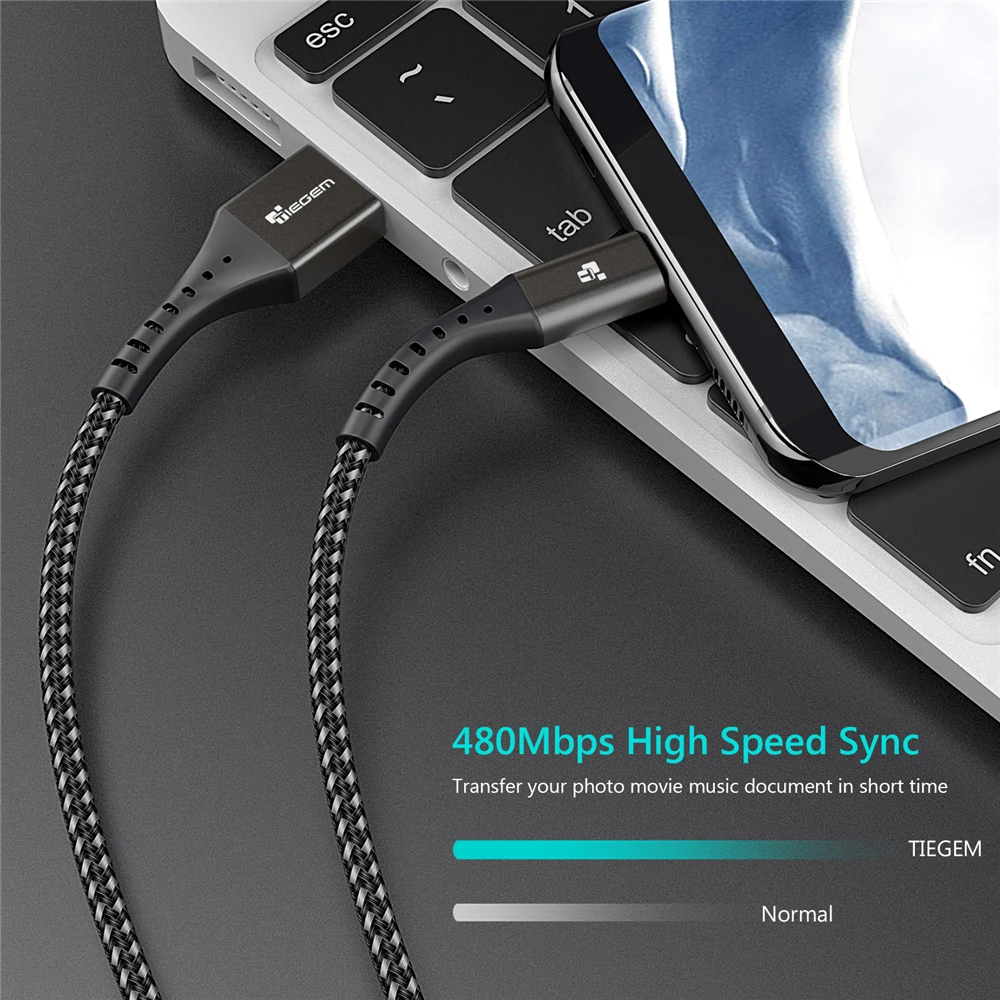 Кабель Micro USB TIEGEM 2 5 А кабель для быстрой зарядки и передачи данных|Кабели