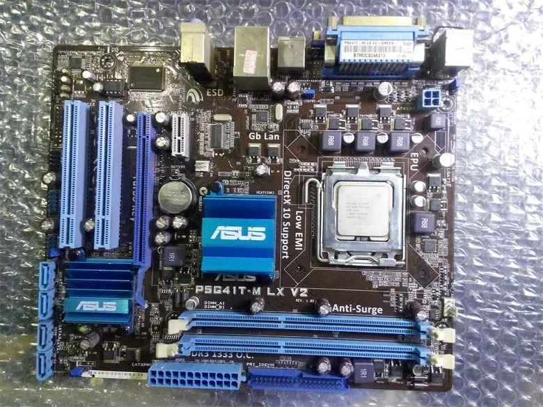 ASUS оригинальная материнская плата P5G41T M LX V2 DDR3 LGA 775 8 Гб интегрированная G41