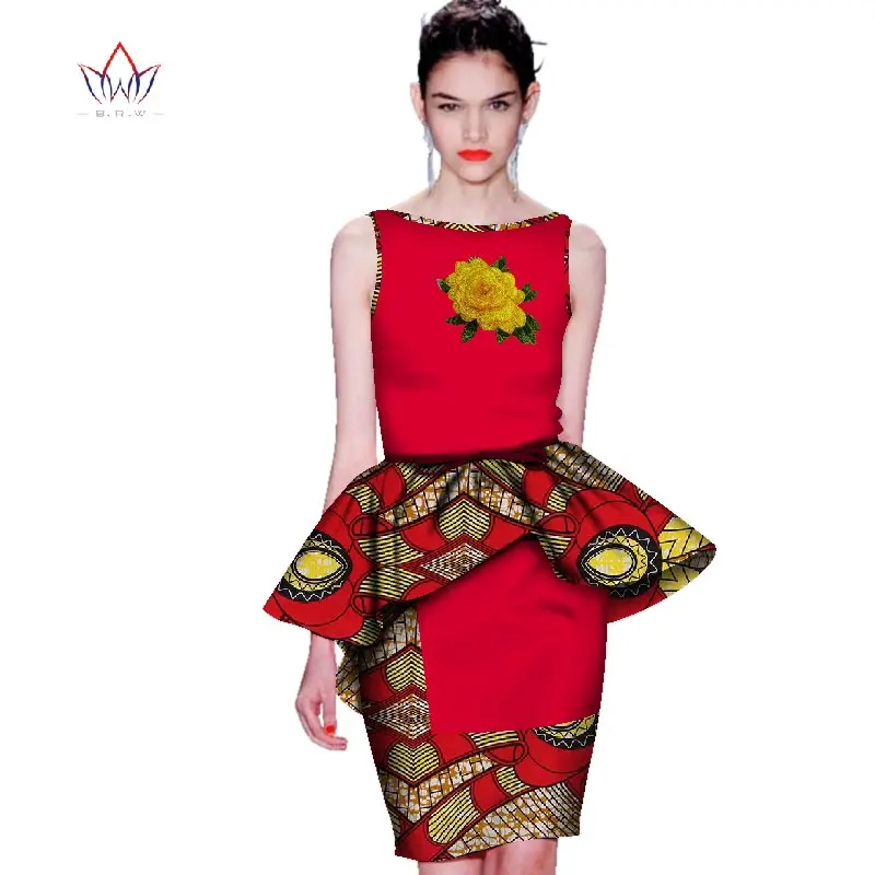 Для женщин костюмы Prairie Chic Африканский dashiki платья хлопок 2 шт. АФРИКАНСКИЕ ОДЕЖДА