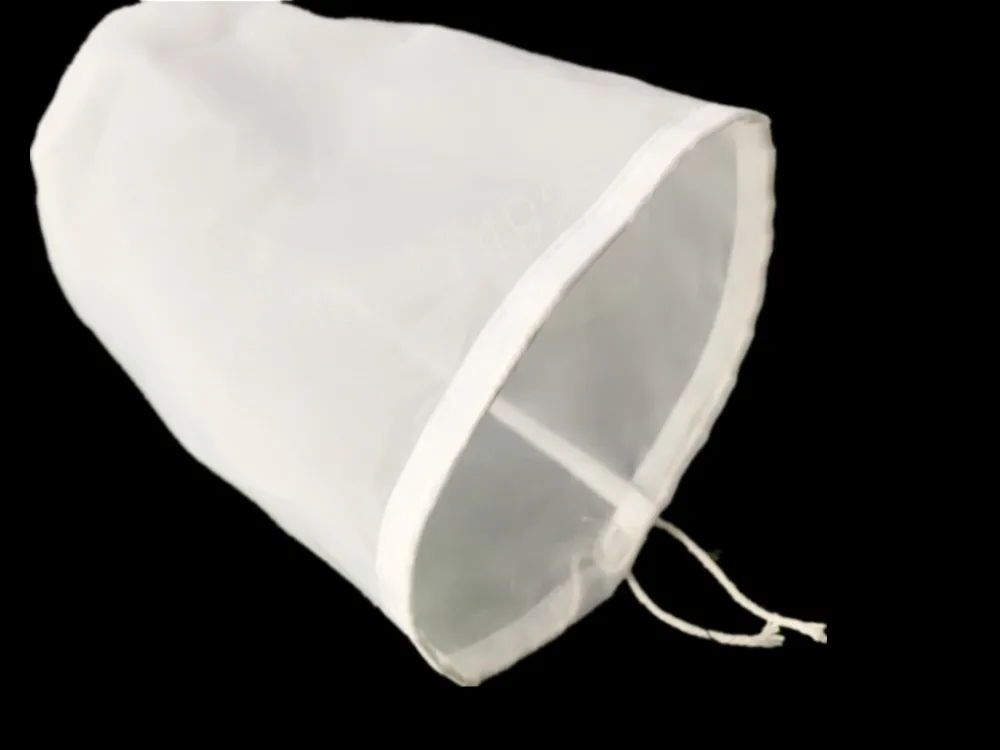 

2pcs/lot 16*10cm nylon filter bag food grade for home brew beer wine brewing milk tea juice making fish tang filter
