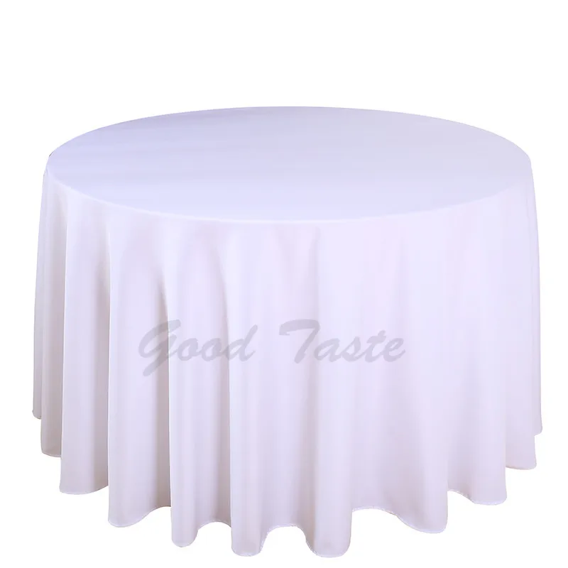 10 шт./лот свадебная скатерть из полиэстера круглая прямоугольная для банкета