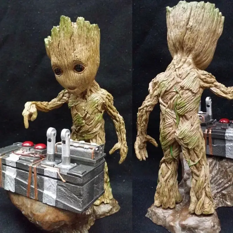 Детские Groot фигурки стражи Галактики Игрушка Дерево человек Милая модель игрушки