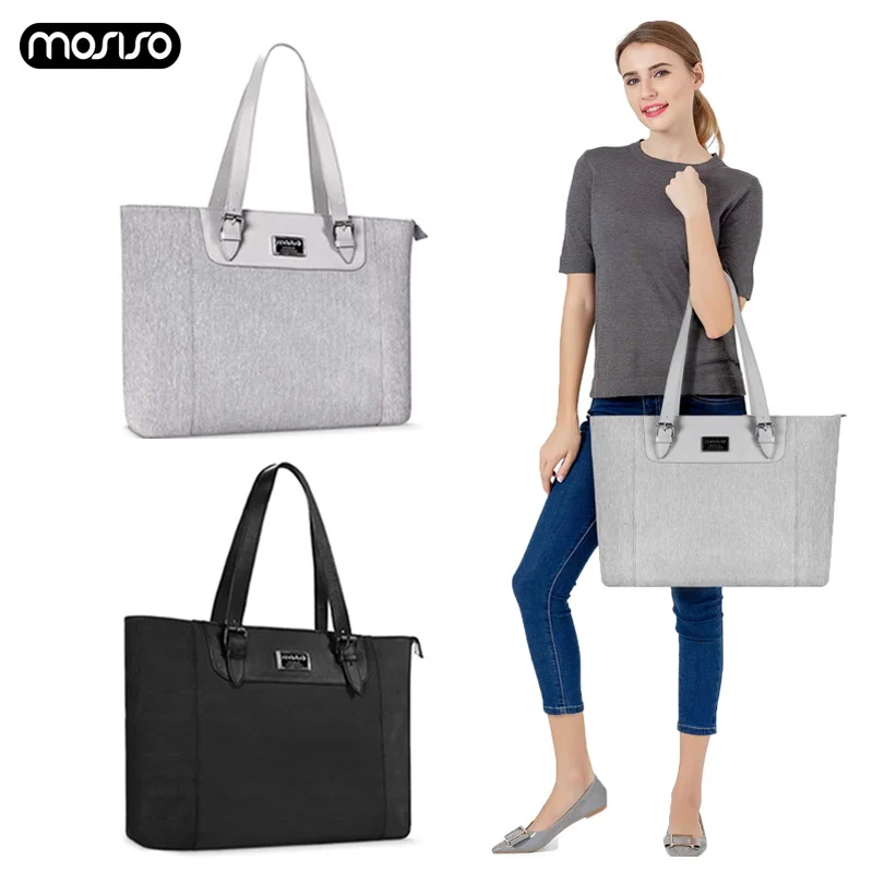 MOSISO вместительная сумка для ноутбука женщин водонепроницаемая сумка-тоут до 17 3