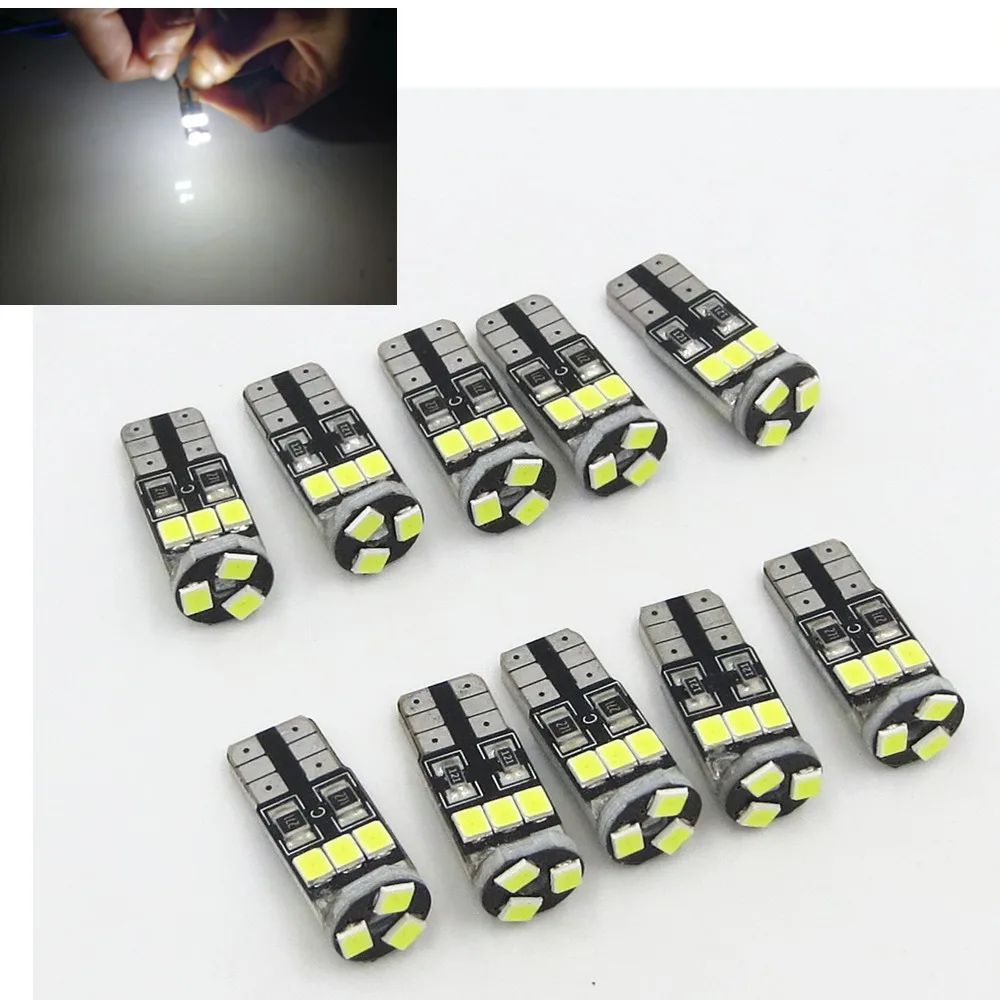 10X OBC Canbus безошибочный T10 2835 9SMD светодиодный индикатор светильник ПА с клиновидным