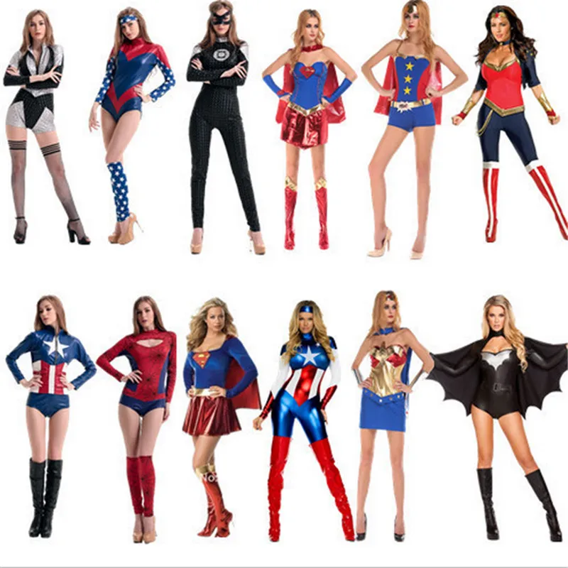 2018 сексуальные женские Супер героиня косплей костюм вечерние Мстители Капитан