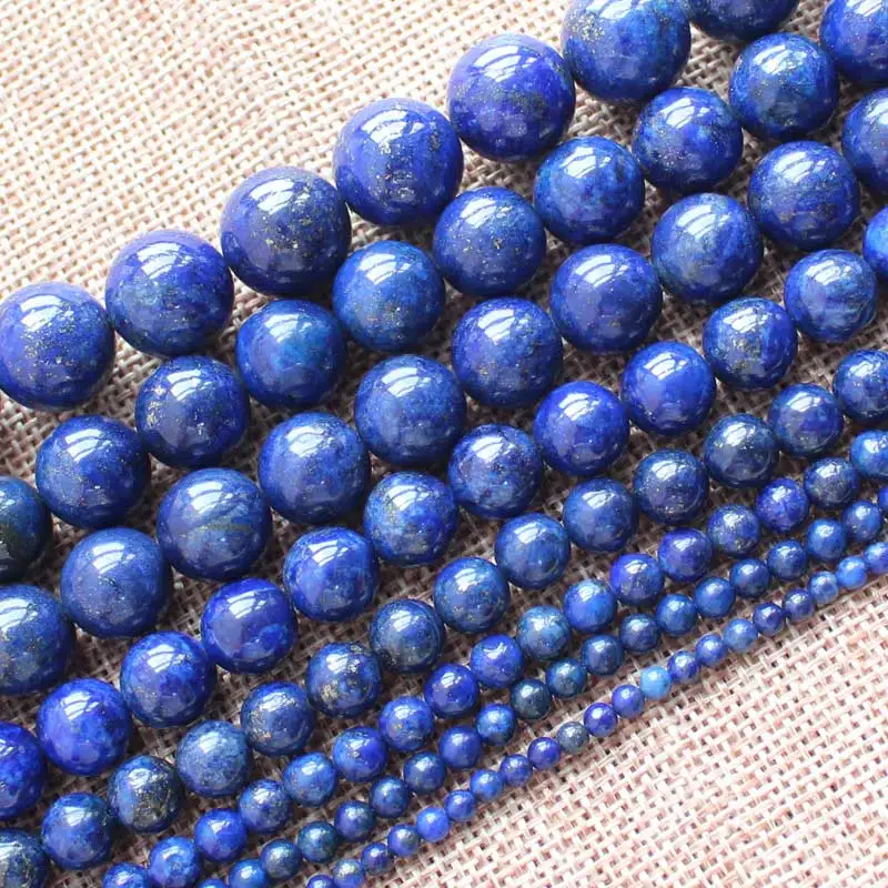 Pretty Lapis Lazuli 4 6 8 10 12 14 16 18 мм круглые бусины 15/38 см мы предоставляем Смешанные