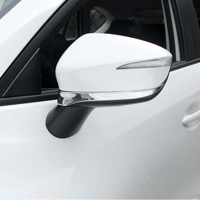 Подходит для MAZDA CX 5 CX5 2015 2016 хромированная полоса бокового зеркала заднего вида