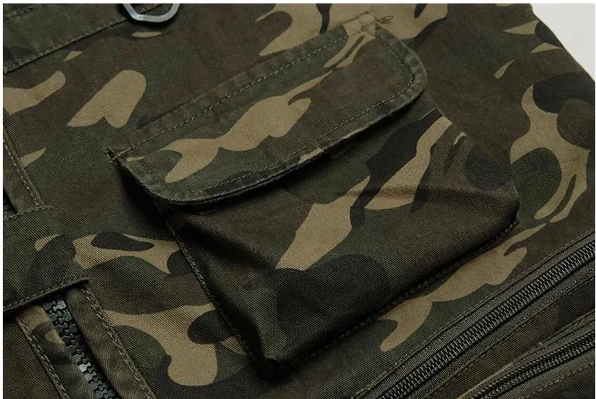 

Military Male Summer Camouflage Vest Coats Leisure Large Size Mens Vestcoats Coletes Masculino V Neck Tooling Waistcoats k355