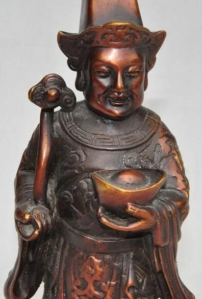 8 &quotкитайские бронзовые богатые yuanbao слиток ruyi Jambhala маммон Бог счастливая
