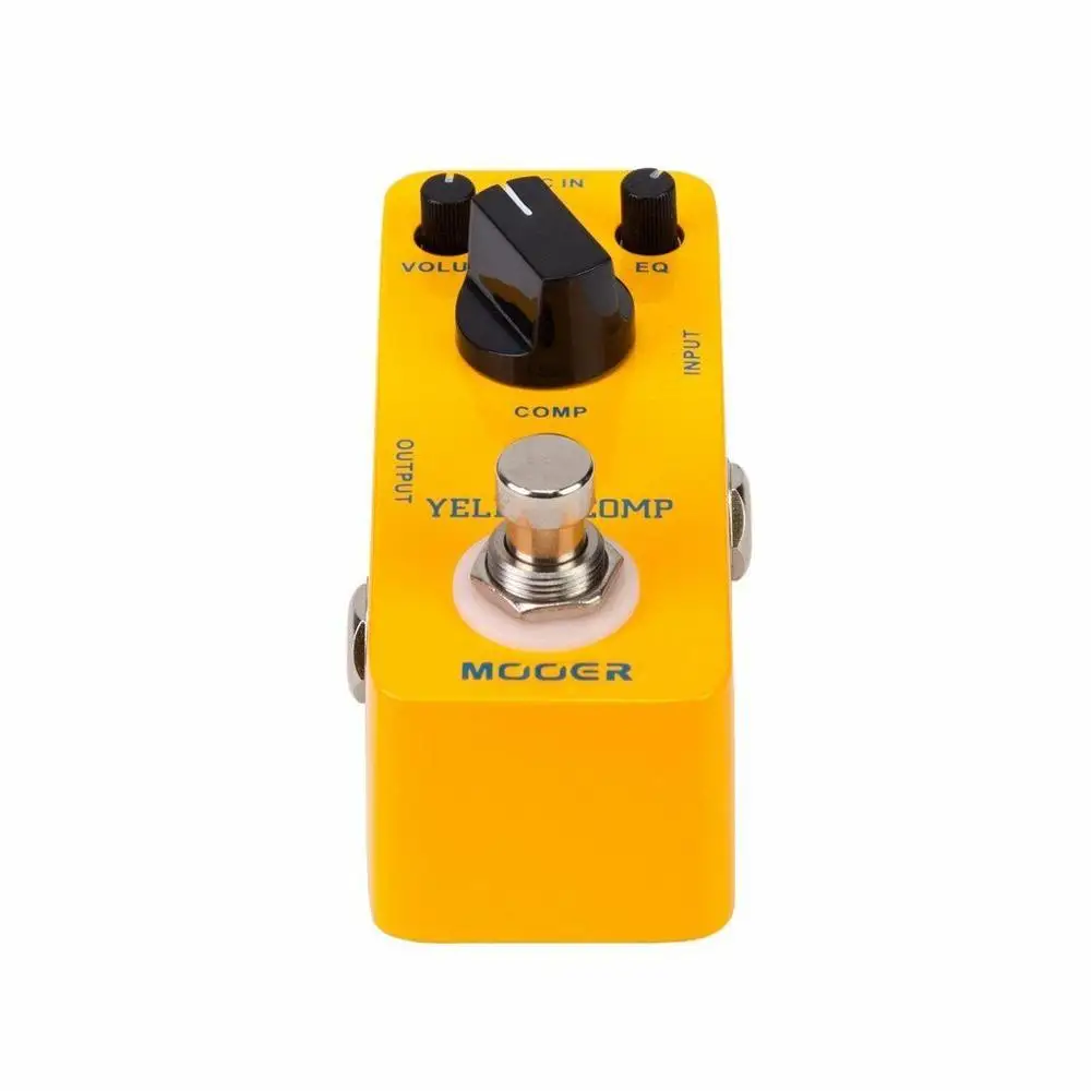Mooer MCS2 желтая Comp микро мини оптический компрессор педаль для электрической