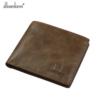 brand wallet soft genuine leather male wallet short design superior cowhide purse horizontal vintage men wallets hot sales a200