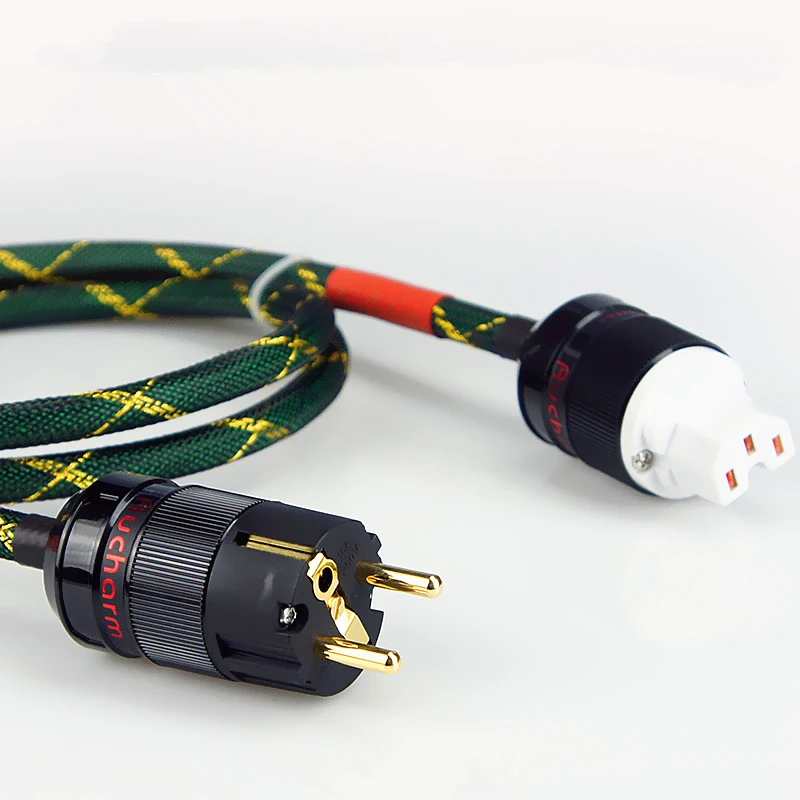Aucharm Европейский стандарт 4N OFC силовой кабель hifi медный CD усилитель мощности