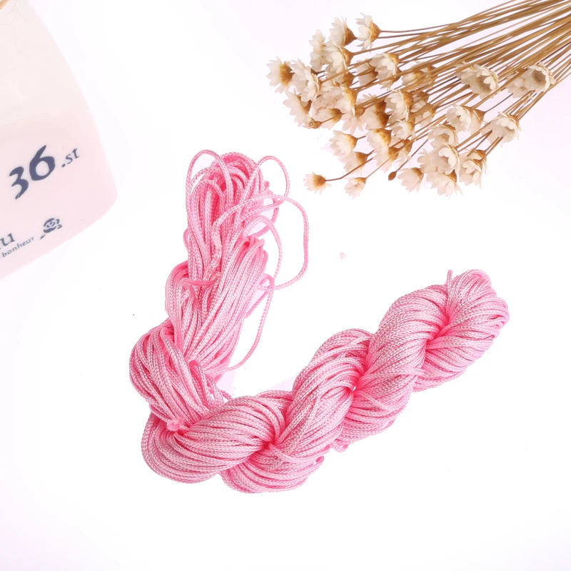 Нейлоновые шнуры с узлом 26 м/рулон тканые веревки для браслета сделай сам