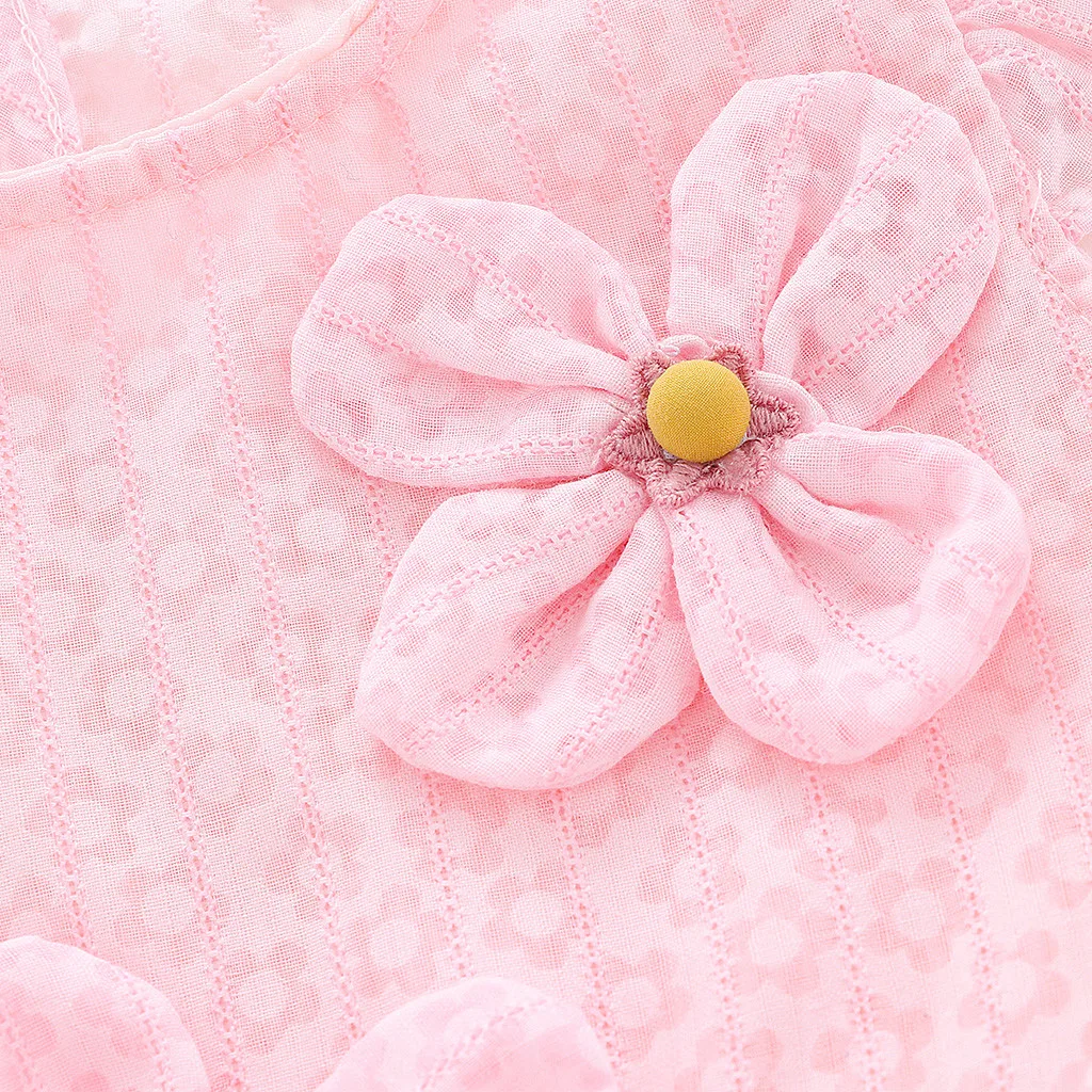 Infant Baby Girls Sleeveless Big Flower Embroidery Tulle Dress Princess Dresses Cute Kids Party for girls | Детская одежда и обувь