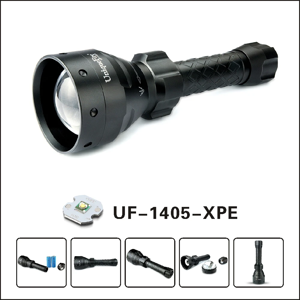 UniqueFire 1405 XP E светодиодный фонарик зеленый/красный/белый свет перезаряжаемый 67 мм