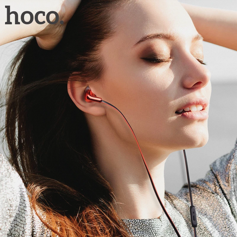 Спортивные наушники вкладыши HOCO M30 с микрофоном и басами для xiaomi iPhone Samsung