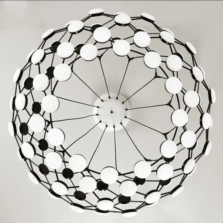 Современные 48/60 головок LED Wireflow 110 240v D85cm Roma Leaf подвесные светильники лампа
