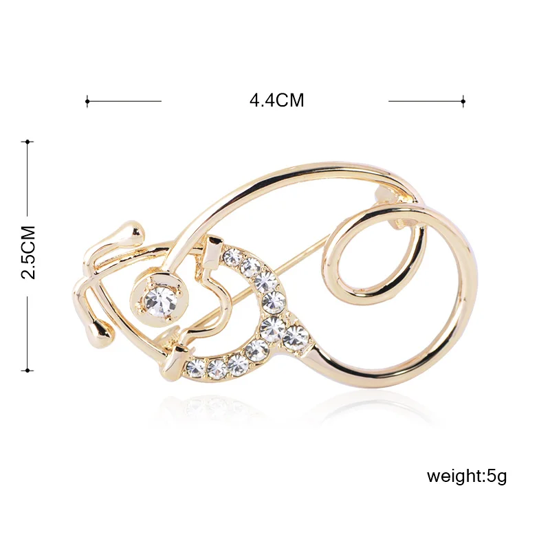 Медицинские принадлежности Funmor броши для стетоскопа эмалированные булавки