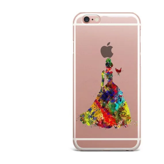 Красавица и Чудовище принц принцесса романтические розы цветы Силиконовый ТПУ