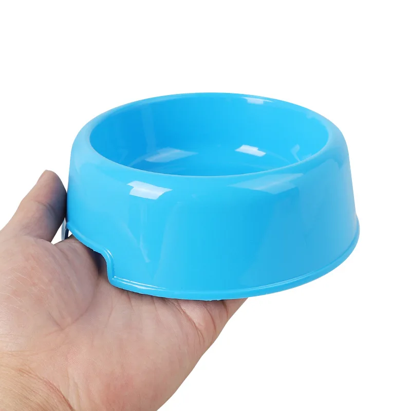 Candy-colored light plastic single bowl Plastic Dog Bowl pet dog food container cat placemat | Дом и сад