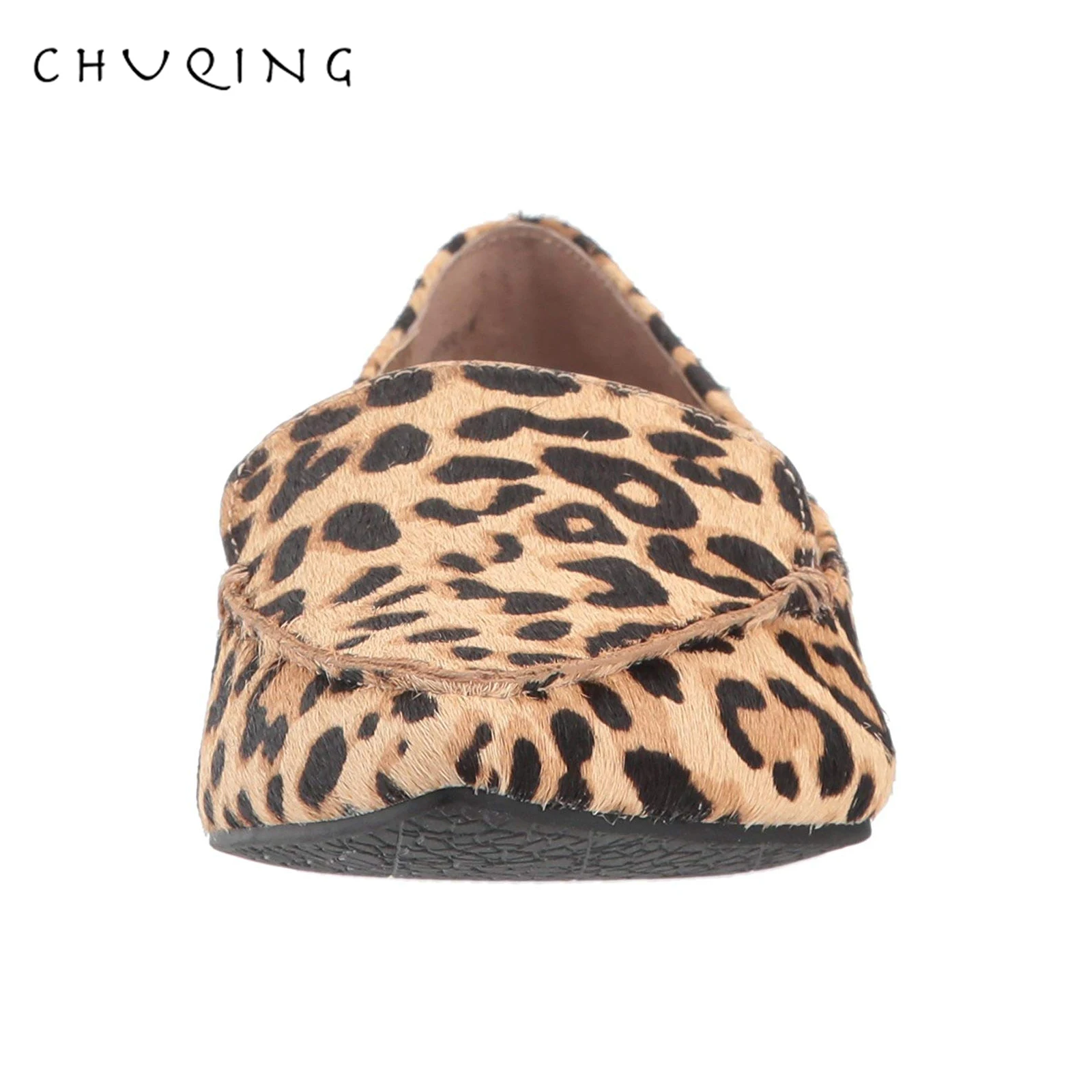 Women's Casual Flat Shoes Loafers Women Fashion Comfortable CHUQING Brand Leopard Shoes Trend Breathable and Comfortable images - 6