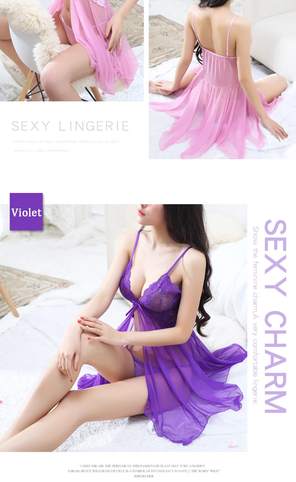 LKlady кружевное сексуальное дамское белье сексуальные пижамы костюм из двух частей Дамская униформа искушение ремень ночная рубашка перспективное нижнее белье