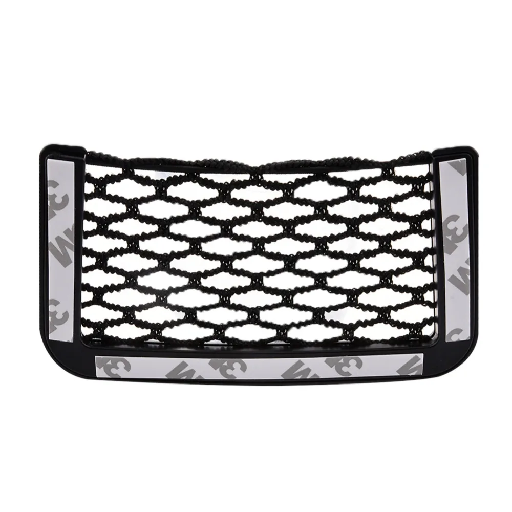 208cm 815cm universal net car seat side storage bag pocket organizer phone holder adhesive box auto accessories pouch free global shipping