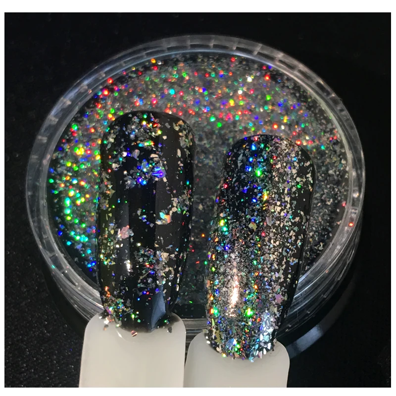 Лучшего качества Galaxy Holo хлопья порошки 0 2 г/кор. сверкающие лазерные Радужные