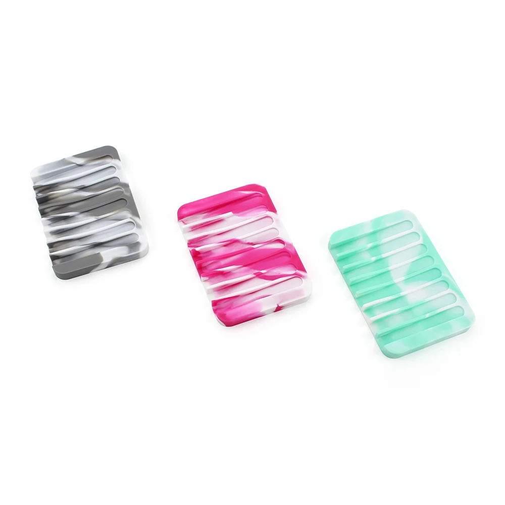 Silicone Creative soap holder with drain bathroom accessories molds for sink sponge drainage dish box | Дом и сад