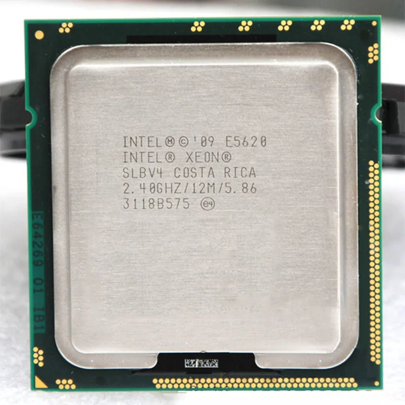 Процессор INTEL xeon E5620 SLBV4 CPU 2 4G/12M/5 86 4 ядра 8 потоков гарантия 1 год|intel xeon|intel e5620xeon intel |