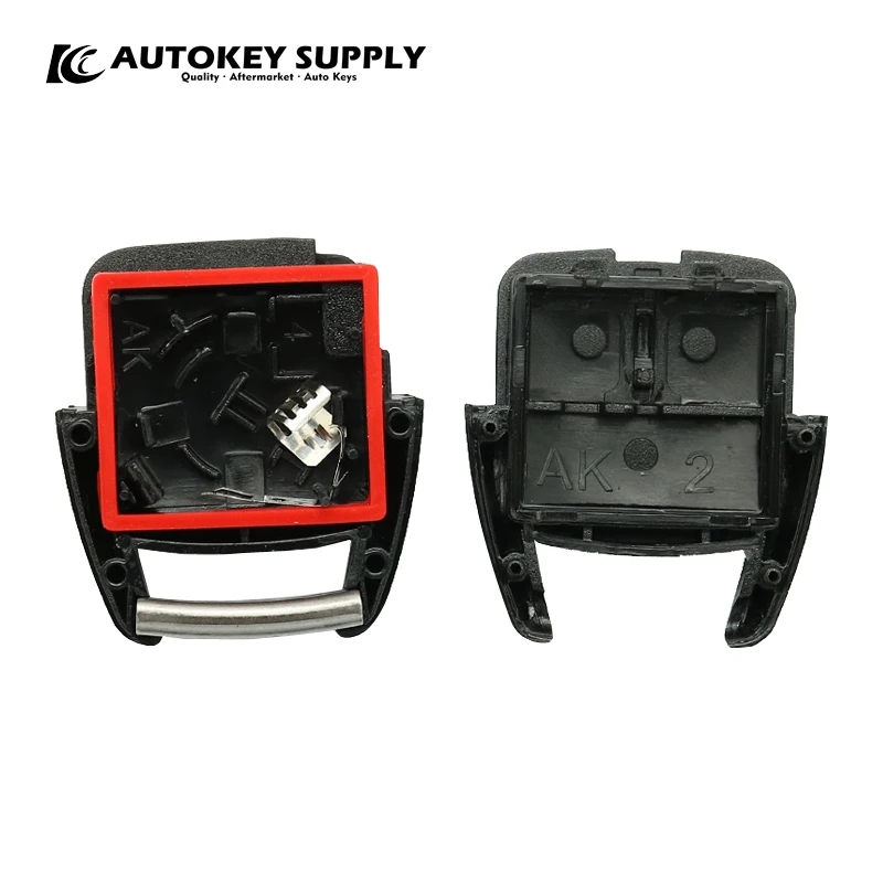 For Chevrolet Replacement Shell Double  2 Button Remote Controle With Battery Holder    AutokeySupply AKGMS233