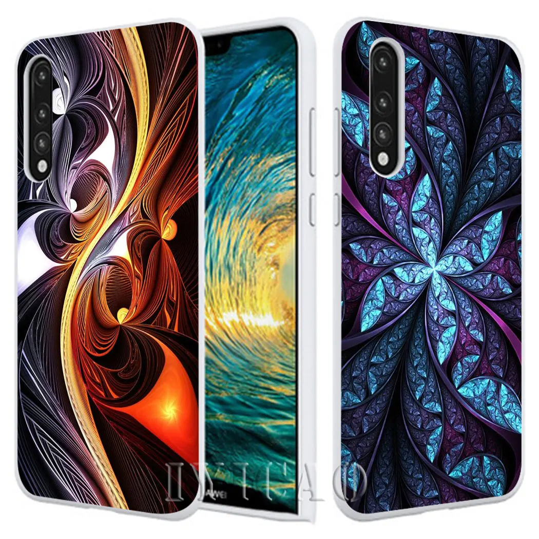 Жесткий чехол со стразами и цветочным принтом для Huawei Honor 6A 6C 7A 7C 7X 8 8X 9 10 20 9X Lite Pro Play
