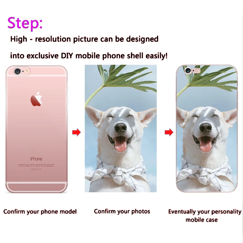 DIY Фото имя текст на заказ мягкий чехол для сотового телефона Защита iPhone 5S SE 5 7 plus 6
