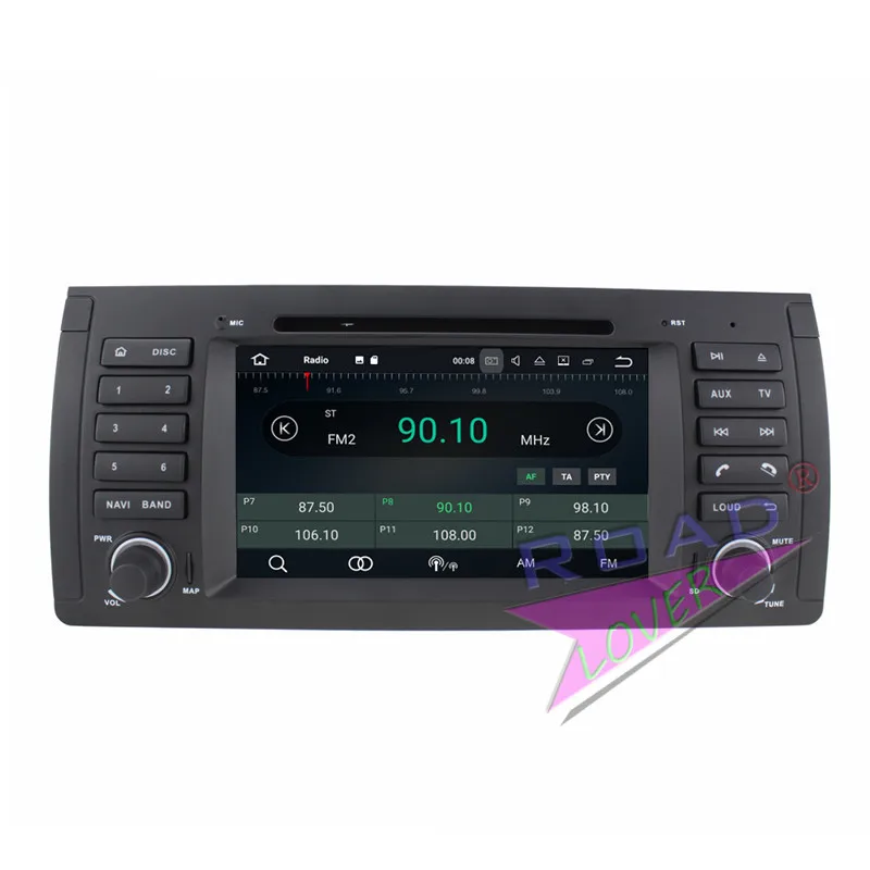 Автомобильный DVD плеер TOPNAVI 2G + 16GB Android 7 1 для BMW 5 серии E39 (1996 2003)/X5 E53 (2000 2007)/Range Rover 2002