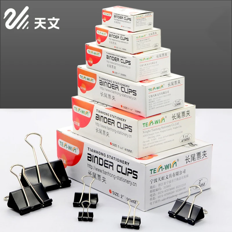 

12 pcs/lot 32mm School Paper Clips Photo Clip Cute Metal Clamp Paper Holder Stationery Office Binding Supplies