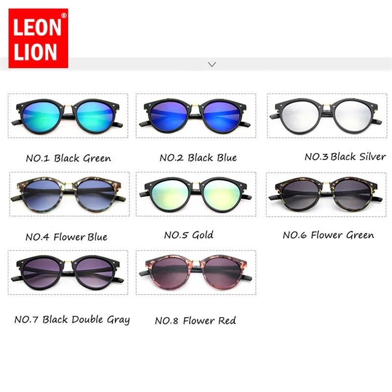 Солнечные очки LeonLion в винтажном стиле UV400 женские классические зеркальные