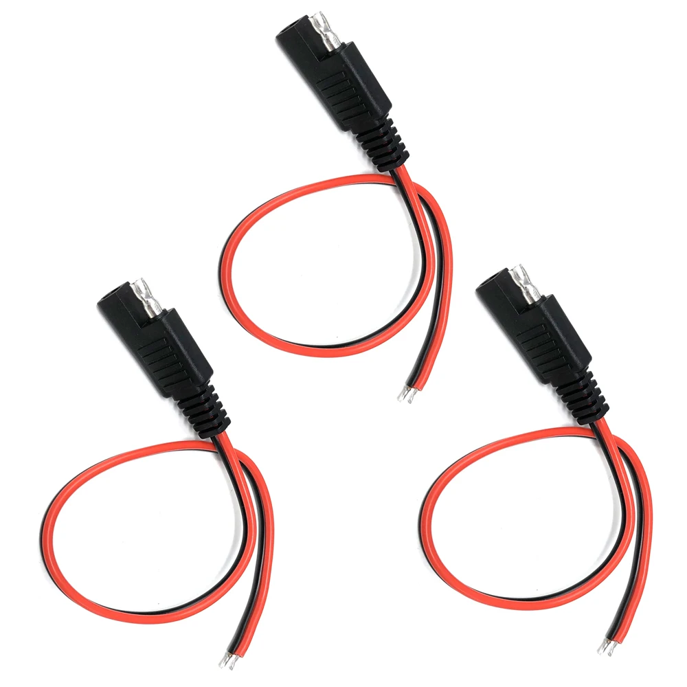Удлинительный кабель SAE Power для автомобиля сделай сам 3 шт. 18AWG 30 см провод