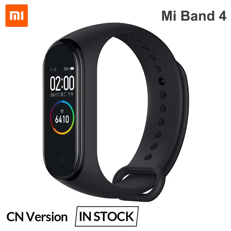 2019 оригинальный Xiaomi mi смарт браслет 4 0 95 дюйма цветной экран пульсометр фитнес