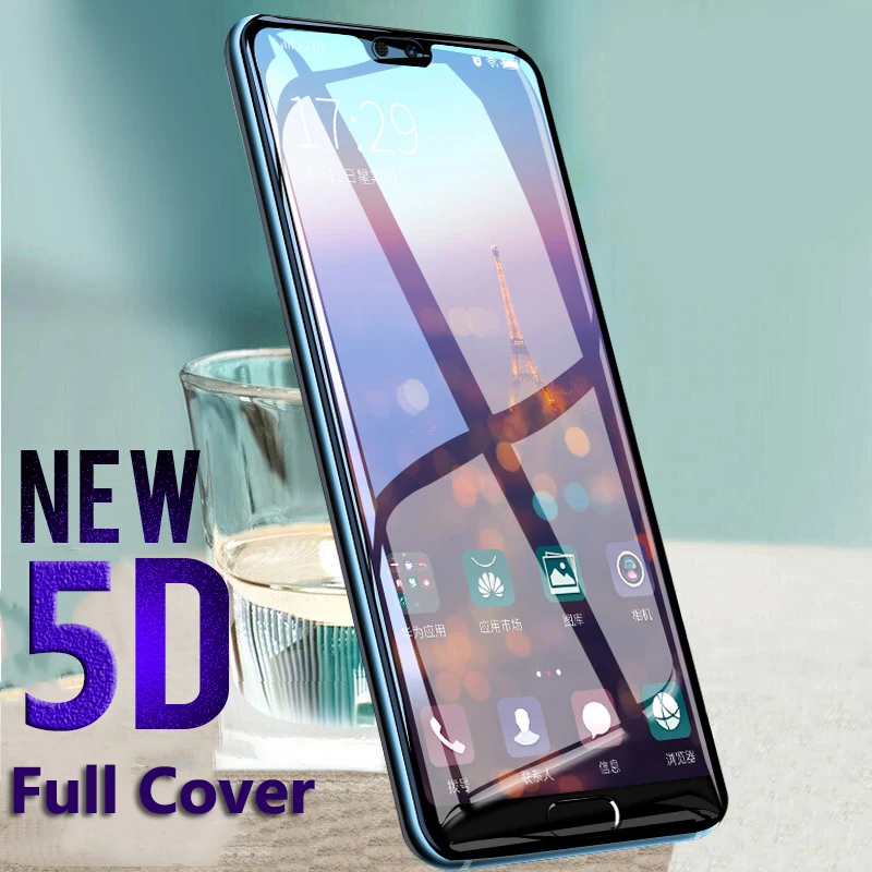 Пленка из закаленного стекла 5D для Huawei P20 Lite полное покрытие Защита экрана Pro P20Lite